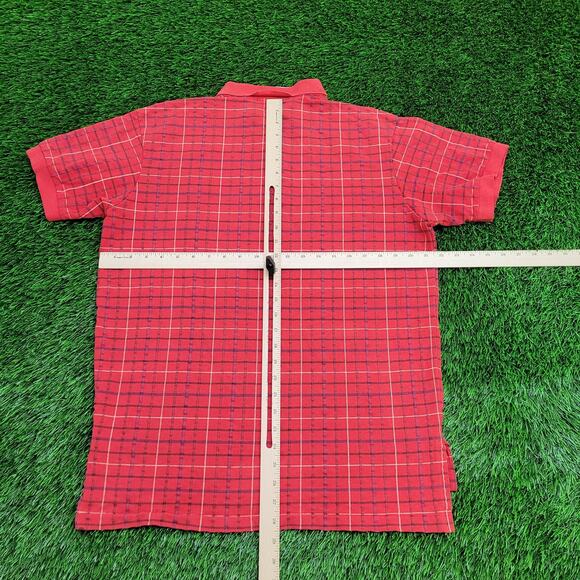 Vintage Ralph-Lauren Plaid Polo Shirt Large 22x28 USA Made - Picture 3 of 13